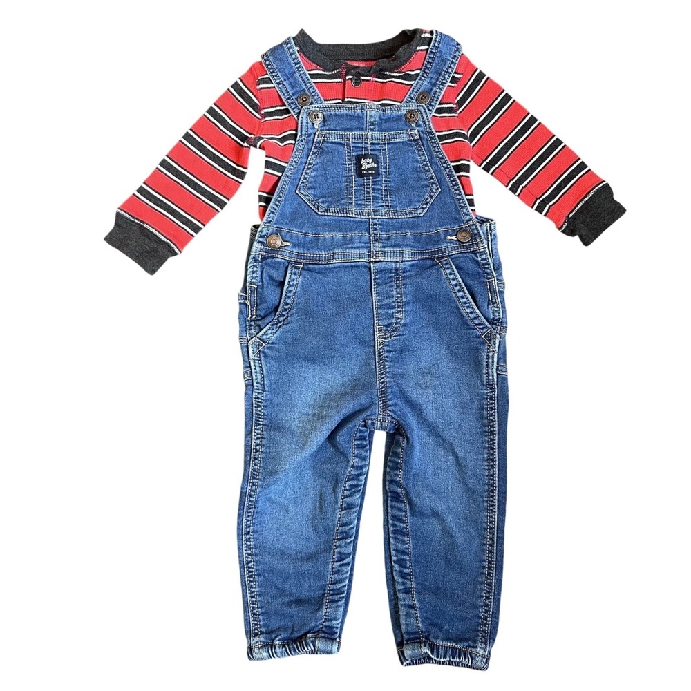 Oshkosh Overalls bodysuit outfit set 18mo